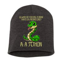 Funny Pi Day 314 PiThon Python Snake Joke Short Acrylic Beanie