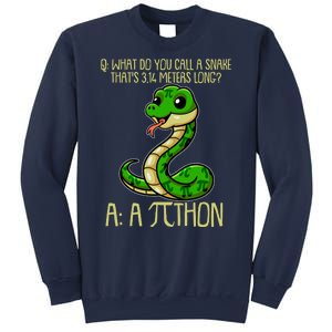 Funny Pi Day 314 PiThon Python Snake Joke Sweatshirt