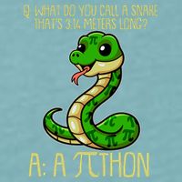 Funny Pi Day 314 PiThon Python Snake Joke Sueded Cloud Jersey T-Shirt