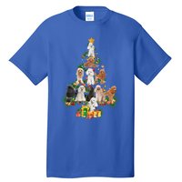 Funny Poodles Dog Merry Christmas Tree Poodles Lover Xmas Gift Tall T-Shirt