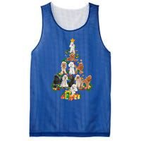 Funny Poodles Dog Merry Christmas Tree Poodles Lover Xmas Gift Mesh Reversible Basketball Jersey Tank