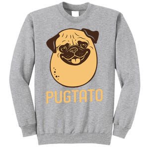 Funny Pug Dog Potato Cute Pugtato Dog Lovers Best Gift Tall Sweatshirt