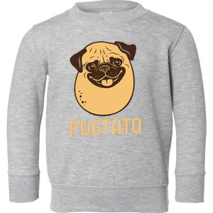 Funny Pug Dog Potato Cute Pugtato Dog Lovers Best Gift Toddler Sweatshirt