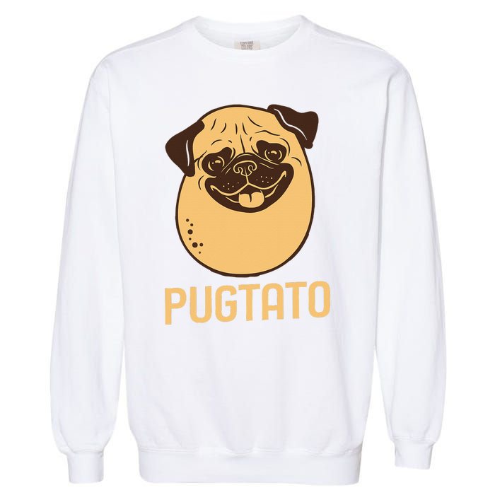 Funny Pug Dog Potato Cute Pugtato Dog Lovers Best Gift Garment-Dyed Sweatshirt