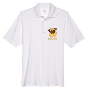 Funny Pug Dog Potato Cute Pugtato Dog Lovers Best Gift Men's Origin Performance Pique Polo