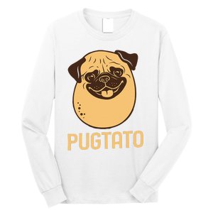 Funny Pug Dog Potato Cute Pugtato Dog Lovers Best Gift Long Sleeve Shirt