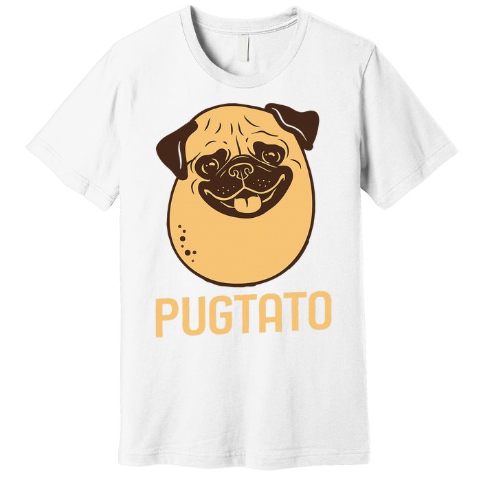 Funny Pug Dog Potato Cute Pugtato Dog Lovers Best Gift Premium T-Shirt