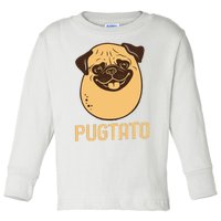 Funny Pug Dog Potato Cute Pugtato Dog Lovers Best Gift Toddler Long Sleeve Shirt