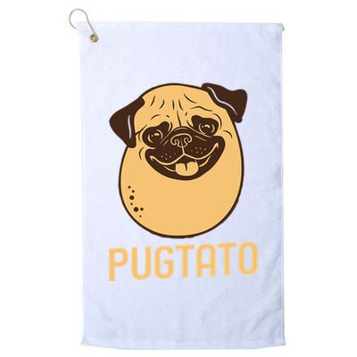 Funny Pug Dog Potato Cute Pugtato Dog Lovers Best Gift Golf Towel