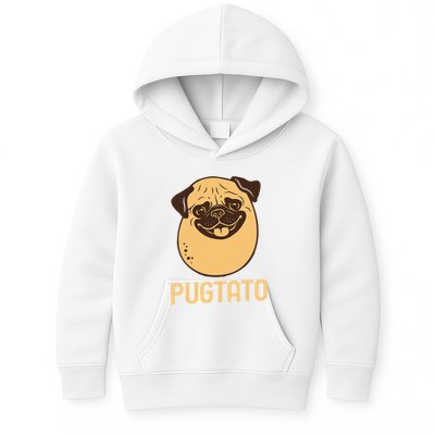 Funny Pug Dog Potato Cute Pugtato Dog Lovers Best Gift Kids Hoodie