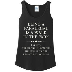 Funny Paralegal Design for Christmas Birthday National Day Ladies Essential Tank