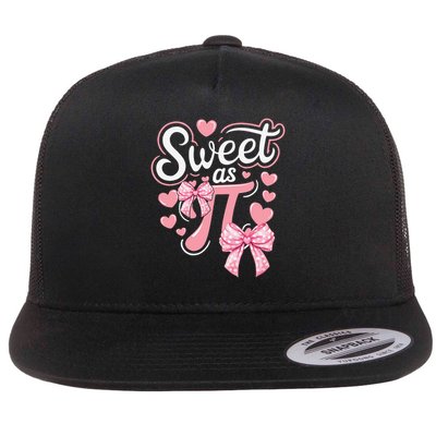 Funny Pi Day Coquette Pi Math for Pi Day 3 Flat Bill Trucker Hat