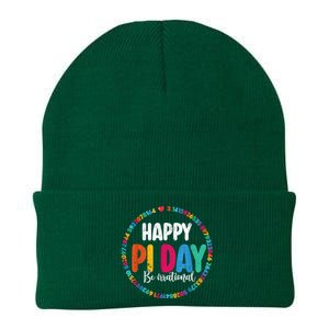 Funny Pi Day Be Irrational Spiral Pi Math For Pi Day 3.14 Knit Cap Winter Beanie