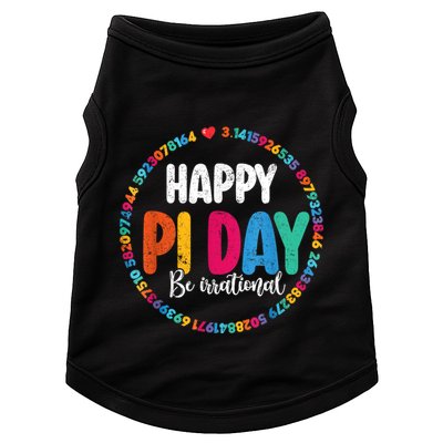 Funny Pi Day Be Irrational Spiral Pi Math For Pi Day 3.14 Doggie Tank