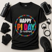 Funny Pi Day Be Irrational Spiral Pi Math For Pi Day 3.14 Performance Shirt