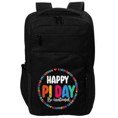 Funny Pi Day Be Irrational Spiral Pi Math For Pi Day 3.14 Impact Tech Backpack