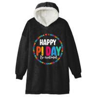 Funny Pi Day Be Irrational Spiral Pi Math For Pi Day 3.14 Hooded Wearable Blanket