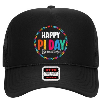Funny Pi Day Be Irrational Spiral Pi Math For Pi Day 3.14 Trucker Hat