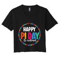 Funny Pi Day Be Irrational Spiral Pi Math For Pi Day 3.14 Crop Top