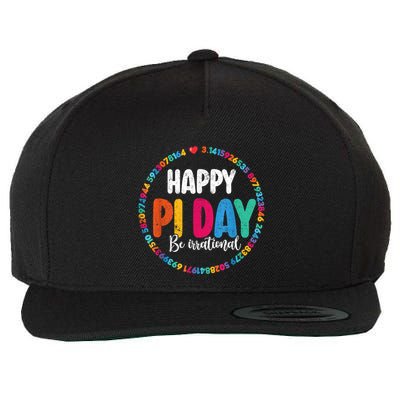 Funny Pi Day Be Irrational Spiral Pi Math For Pi Day 3.14 Wool Snapback Cap