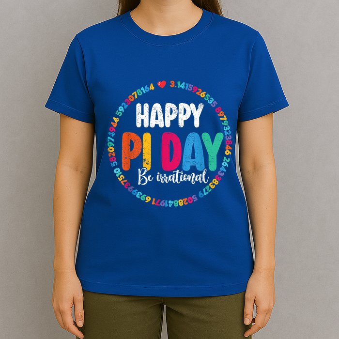 Funny Pi Day Be Irrational Spiral Pi Math For Pi Day 3.14 T-Shirt