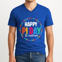 Funny Pi Day Be Irrational Spiral Pi Math For Pi Day 3.14 V-Neck T-Shirt