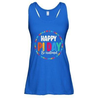 Funny Pi Day Be Irrational Spiral Pi Math For Pi Day 3.14 Ladies Essential Flowy Tank