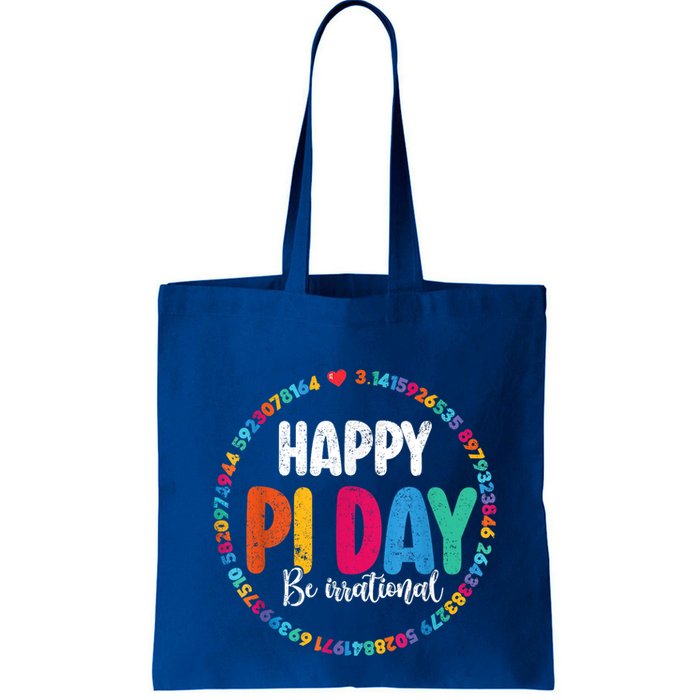 Funny Pi Day Be Irrational Spiral Pi Math For Pi Day 3.14 Bag