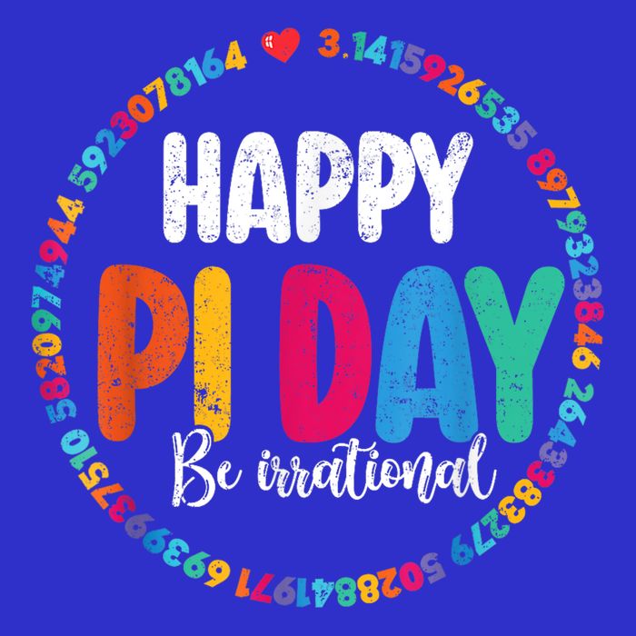 Funny Pi Day Be Irrational Spiral Pi Math For Pi Day 3.14 Poster