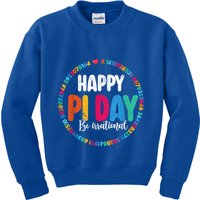 Funny Pi Day Be Irrational Spiral Pi Math For Pi Day 3.14 Kids Sweatshirt