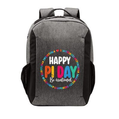 Funny Pi Day Be Irrational Spiral Pi Math For Pi Day 3.14 Vector Backpack