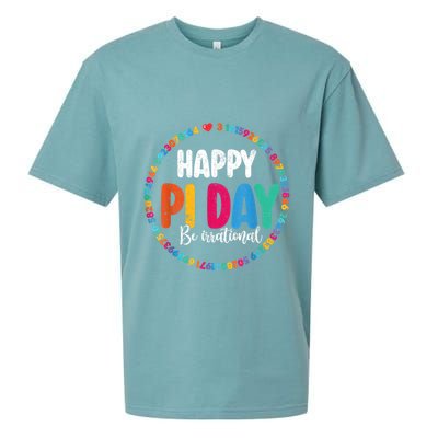 Funny Pi Day Be Irrational Spiral Pi Math For Pi Day 3.14 Sueded Cloud Jersey T-Shirt