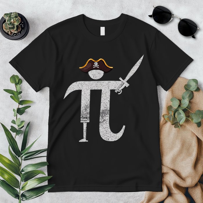 Funny Pi Day Pi Rate Science & Math Teacher Happy Pi Day Premium T-Shirt
