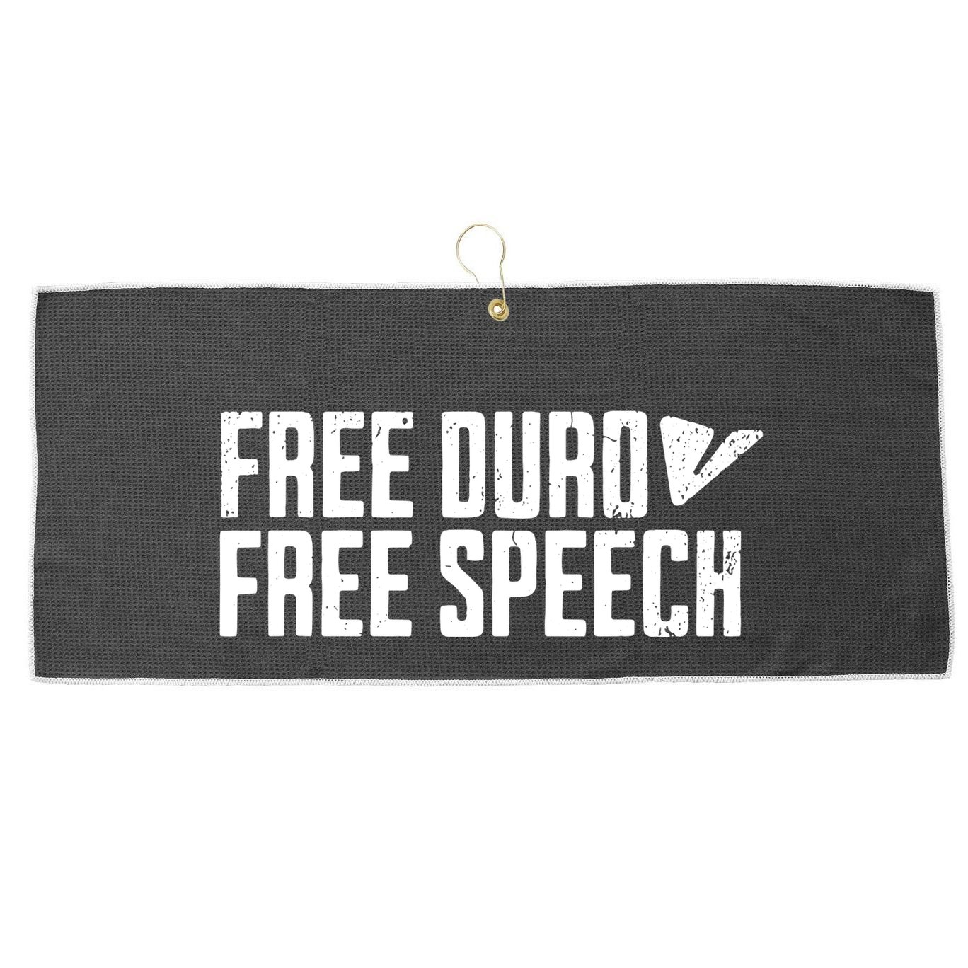 Free Pavel Durov Telegram Free Speech Large Microfiber Waffle Golf Towel