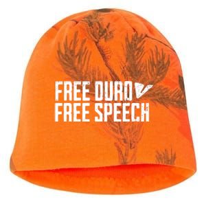 Free Pavel Durov Telegram Free Speech Kati - Camo Knit Beanie