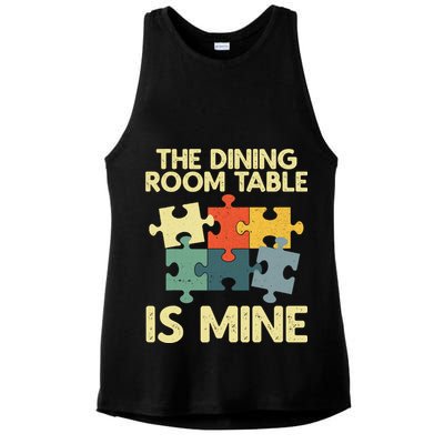 Funny Puzzle Design For Jigsaw Puzzle Lover Ladies PosiCharge Tri-Blend Wicking Tank
