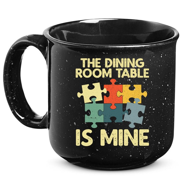 Funny Puzzle Design For Jigsaw Puzzle Lover 15oz Campfire Ceramic Mug