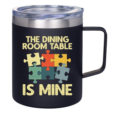 Funny Puzzle Design For Jigsaw Puzzle Lover 12oz Stainless Steel Coffee Mug