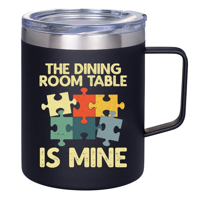 Funny Puzzle Design For Jigsaw Puzzle Lover 12oz Stainless Steel Coffee Mug