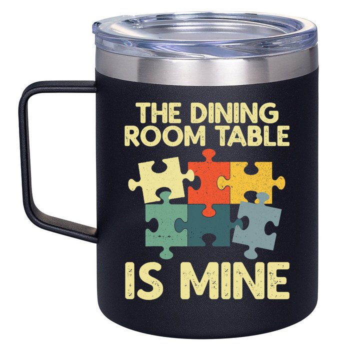 Funny Puzzle Design For Jigsaw Puzzle Lover 12oz Stainless Steel Coffee Mug