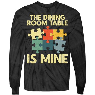 Funny Puzzle Design For Jigsaw Puzzle Lover Tie-Dye Long Sleeve Shirt