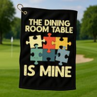 Funny Puzzle Design For Jigsaw Puzzle Lover Golf Towel
