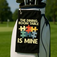 Funny Puzzle Design For Jigsaw Puzzle Lover Golf Towel