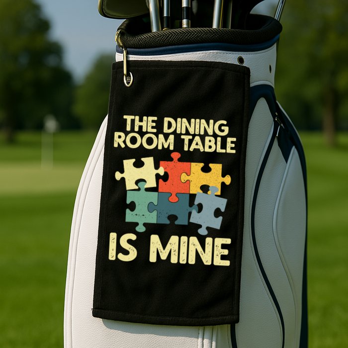 Funny Puzzle Design For Jigsaw Puzzle Lover Golf Towel