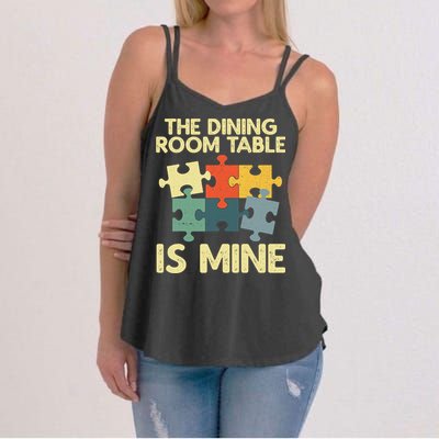Funny Puzzle Design For Jigsaw Puzzle Lover Women's Strappy Tank