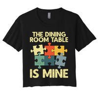 Funny Puzzle Design For Jigsaw Puzzle Lover Crop Top