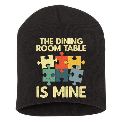 Funny Puzzle Design For Jigsaw Puzzle Lover Short Acrylic Beanie