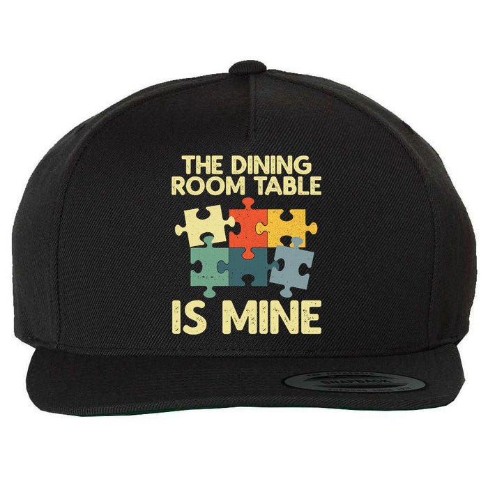 Funny Puzzle Design For Jigsaw Puzzle Lover Wool Snapback Cap