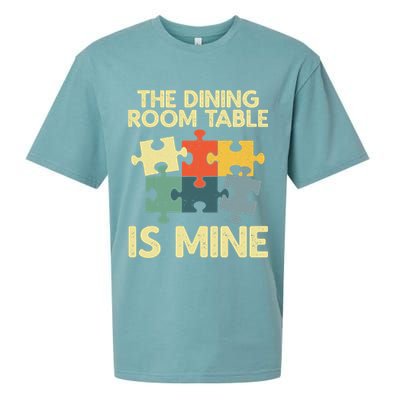 Funny Puzzle Design For Jigsaw Puzzle Lover Sueded Cloud Jersey T-Shirt