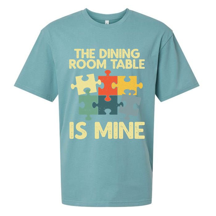 Funny Puzzle Design For Jigsaw Puzzle Lover Sueded Cloud Jersey T-Shirt